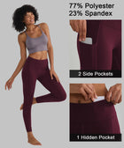 Women's High-Waist Workout Leggings with Phone Pockets product detail 3