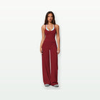 Women's Colorblock Yoga Set – Wide-Leg Pants on a clean studio background