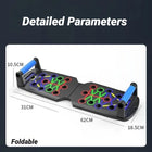 Foldable push-up board close-up