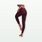 Women's High-Waist Workout Leggings with Phone Pockets on a clean studio background