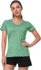Women's Quick-Dry V-Neck Workout Shirts – 5 Pack product detail 1